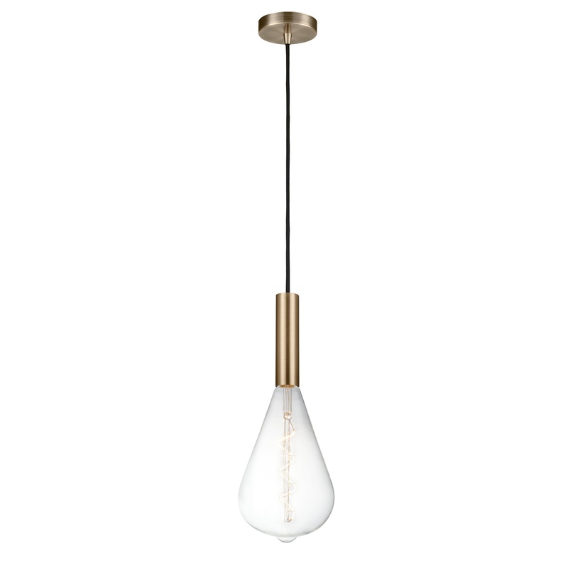 Edison - 1 Light - 7 inch - Antique Brass - Cord hung - Mini Pendant - I58423337306