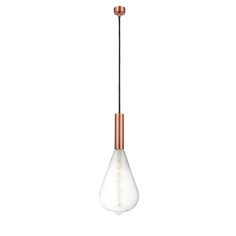 Edison - 1 Light - 7 inch - Antique Copper - Cord hung - Mini Pendant - I58423337302