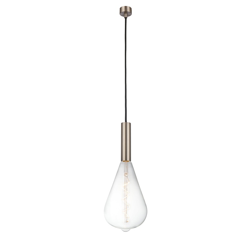 Edison - 1 Light - 7 inch - Brushed Satin Nickel - Cord hung - Mini Pendant - I58423337274